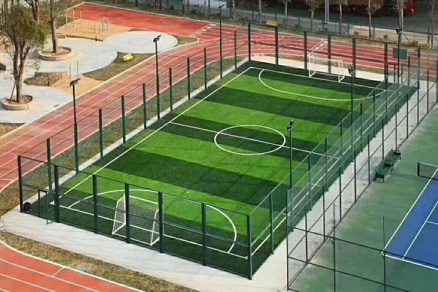 cage football grass